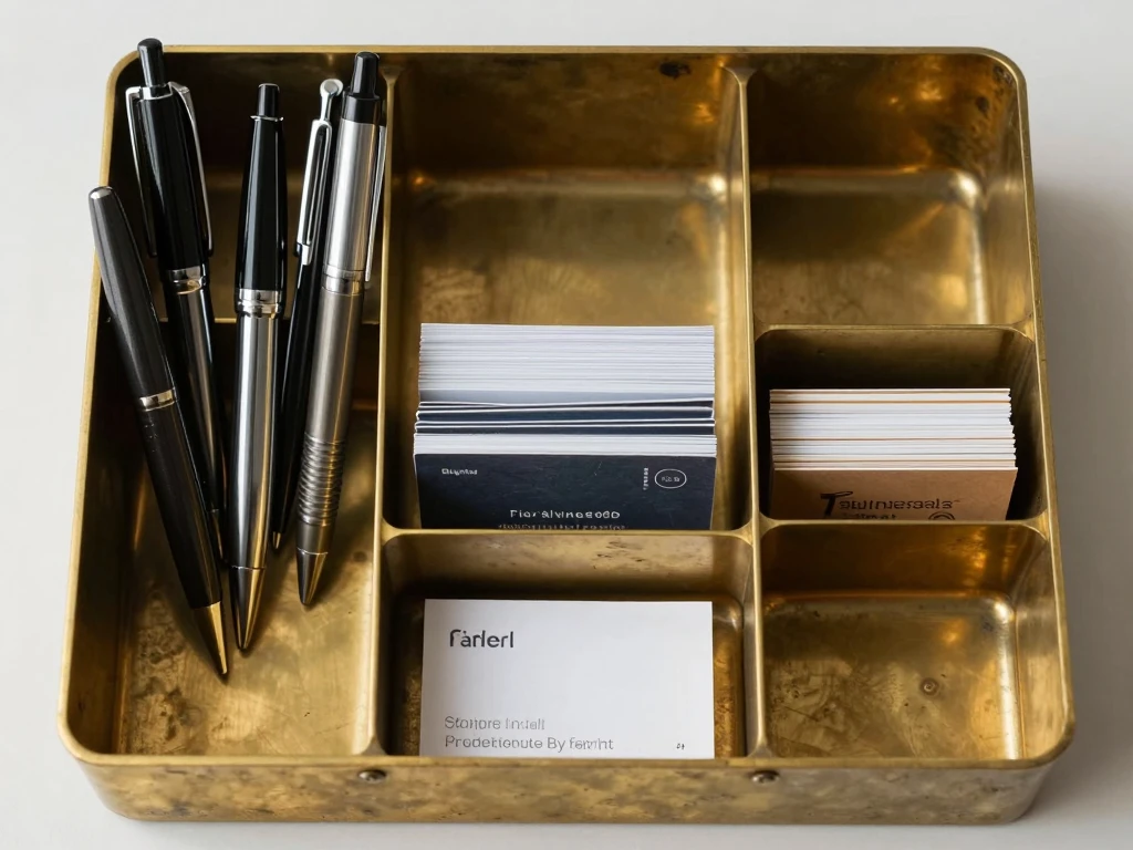 Yluzarinllzapol Brass Desk Organizer